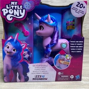 My Little Pony Izzy Moonbow Purple Hasbro Action Figure Set Talks Sings